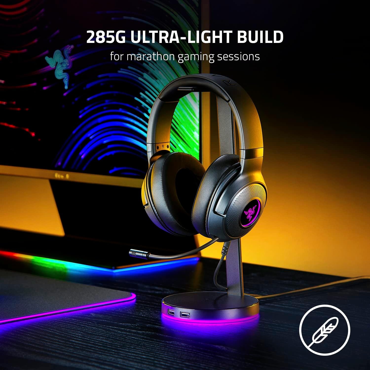 Razer Kraken V3 X Wired USB Ga - Gaming Headset Rgb 评论和价格