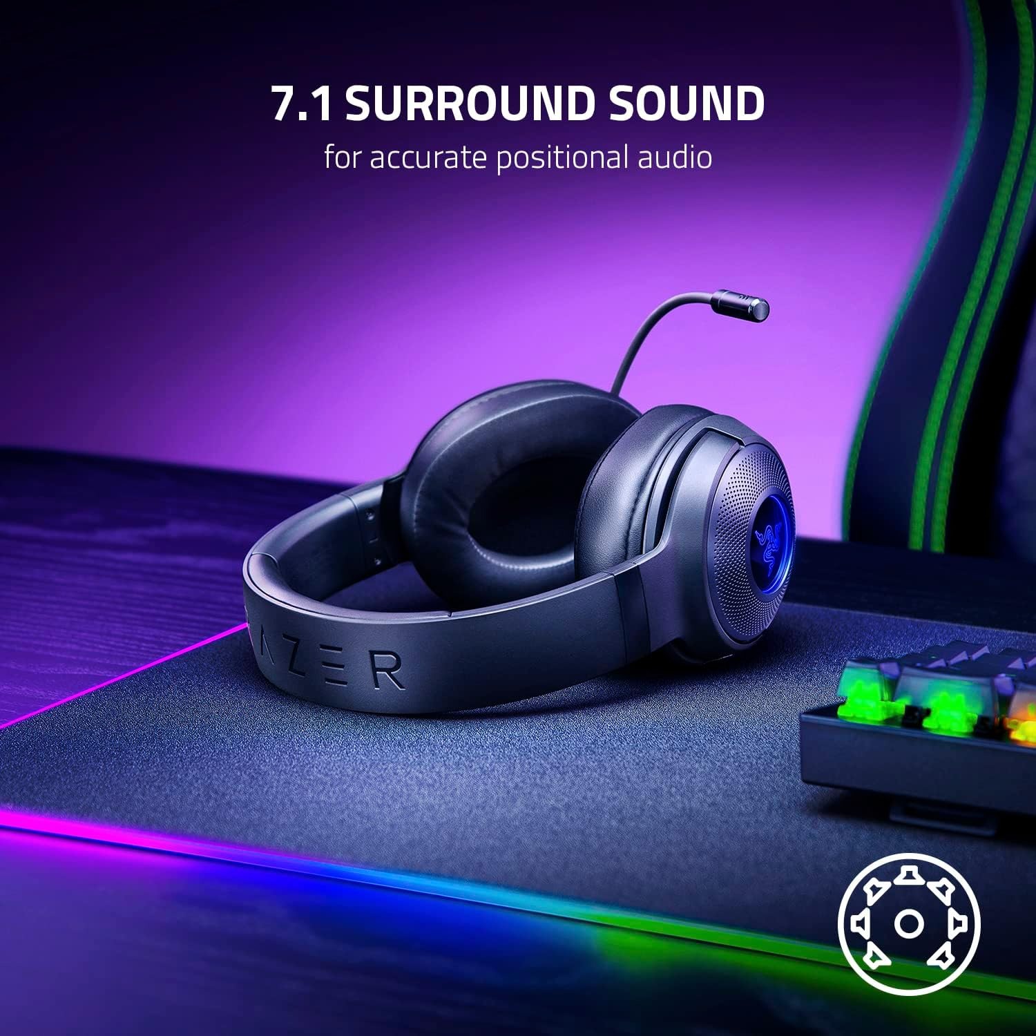 Razer Kraken V3 X Wired USB Ga - Gaming Headset Rgb 评论和价格