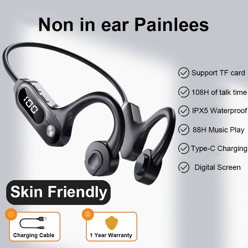 Bone Conduction Bluetooth 5.3  - Sports Earphone Hook 评论和价格